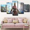 5 panel canvas art framed prints Assassin's Creed Odyssey wall decor-1205 (3)
