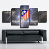 5 panel canvas art framed prints Atlético Madrid Badge  home decor  1216 (3)