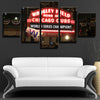5 panel canvas art framed prints CCubs MLB home Wrigley Field live room decor-1201 (3)