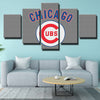 5 panel canvas art framed prints CCubs MLB team  standard  home decor-1201 (4)