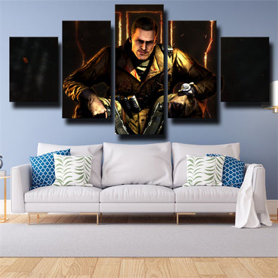5 panel canvas art framed prints COD Black Ops III decor picture-1208 (1)