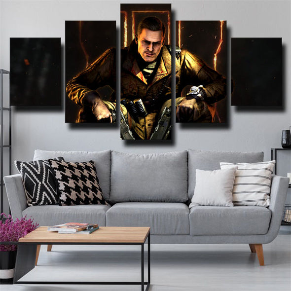 5 panel canvas art framed prints COD Black Ops III decor picture-1208 (2)