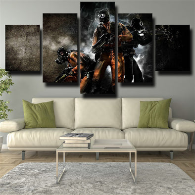 5 panel canvas art framed prints COD Black Ops II decor picture-1208 (1)