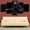 5 panel canvas art framed prints COD Ghosts live room decor-1205 (2)
