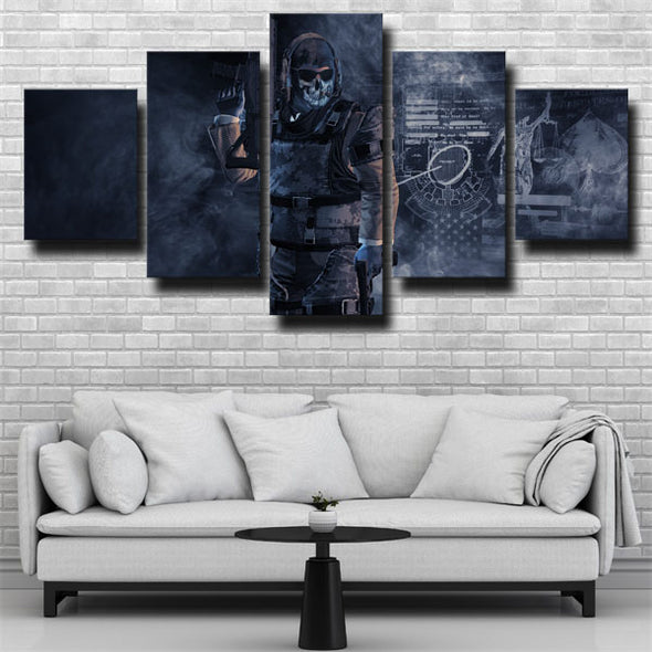 5 panel canvas art framed prints COD Modern Warfare 2 decor picture-1305 (1)