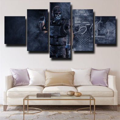 5 panel canvas art framed prints COD Modern Warfare 2 decor picture-1305 (2)