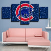5 panel canvas art framed prints Chicago Cubs  Little Bear decor picture-1201 (1)