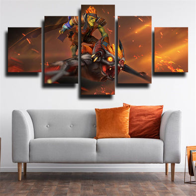 5 panel canvas art framed prints DOTA 2 Batrider wall picture-1242 (1)