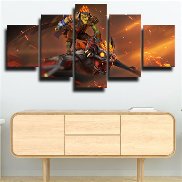 5 panel canvas art framed prints DOTA 2 Batrider wall picture-1242 (2)
