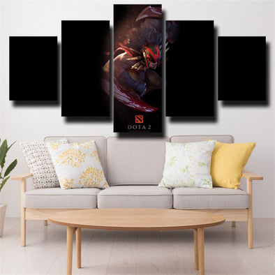 5 panel canvas art framed prints DOTA 2 Bloodseeker decor picture- (1)
