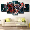 5 panel canvas art framed prints DOTA 2 Bloodseeker home decor-1249 (3)