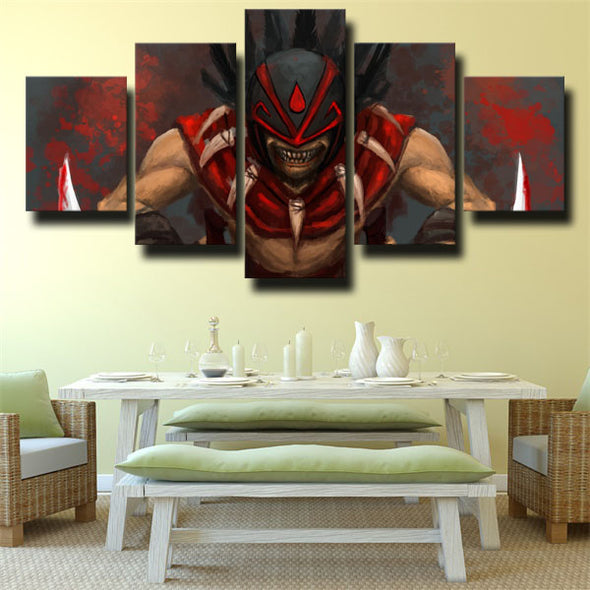5 panel canvas art framed prints DOTA 2 Bloodseeker wall decor-1250 (3)