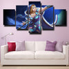5 panel canvas art framed prints DOTA 2 Crystal Maiden home decor-1280 (2)