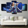 5 panel canvas art framed prints DOTA 2 Crystal Maiden home decor-1280 (3)