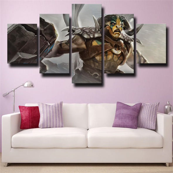 5 panel canvas art framed prints DOTA 2 Elder Titan wall picture-1312 (3)
