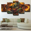 5 panel canvas art framed prints DOTA 2 Huskar decor picture-1326 (2)