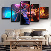 5 panel canvas art framed prints DOTA 2 Invoker live room decor-1329 (2)