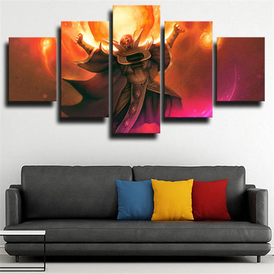 5 panel canvas art framed prints DOTA 2 Invoker wall decor-1328 (1)