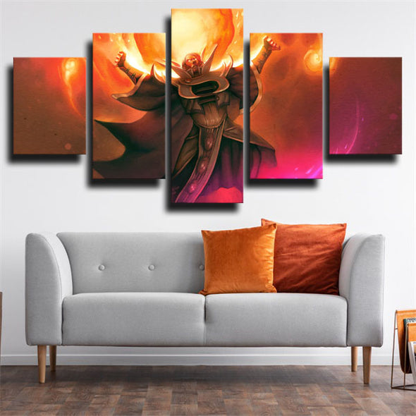 5 panel canvas art framed prints DOTA 2 Invoker wall decor-1328 (3)