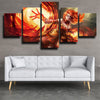 5 panel canvas art framed prints DOTA 2 Lina decor picture-1357 (2)