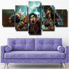 5 panel canvas art framed prints DOTA 2 Lone Druid live room decor-1241 (3)