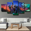 5 panel canvas art framed prints DOTA 2 Luna live room decor-1360 (3)