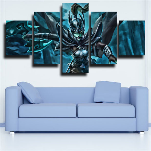5 panel canvas art framed prints DOTA 2 Phantom Assassin wall picture-1403 (2)