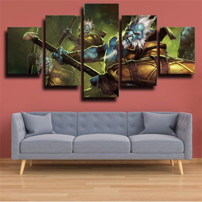 5 panel canvas art framed prints DOTA 2 Phantom Lancer decor picture-1410 (1)