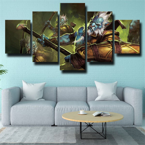 5 panel canvas art framed prints DOTA 2 Phantom Lancer decor picture-1410 (2)