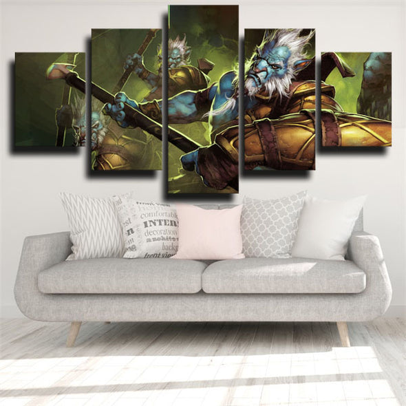 5 panel canvas art framed prints DOTA 2 Phantom Lancer decor picture-1410 (3)