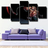 5 panel canvas art framed prints DOTA 2 Pudge wall decor-1412 (2)