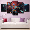5 panel canvas art framed prints DOTA 2 Skywrath Mage wall decor-1439 (2)