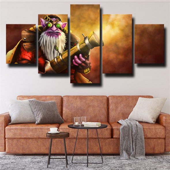 5 panel canvas art framed prints DOTA 2 Sniper wall picture-1447 (1)