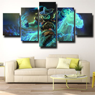 5 panel canvas art framed prints DOTA 2 Storm Spirit decor picture-1454 (1)