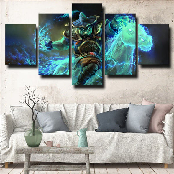 5 panel canvas art framed prints DOTA 2 Storm Spirit decor picture-1454 (2)