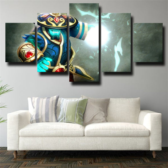 5 panel canvas art framed prints DOTA 2 Storm Spirit home decor-1455 (1)