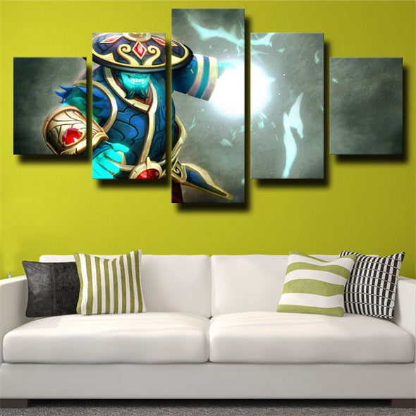 5 panel canvas art framed prints DOTA 2 Storm Spirit home decor-1455 (3)
