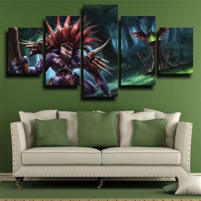 5 panel canvas art framed prints DOTA 2 Witch Doctor decor picture-1485 (1)