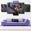 5 panel canvas art framed prints DOTA 2 Witch Doctor home decor-1486 (1)