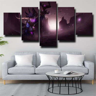 5 panel canvas art framed prints DOTA 2 Witch Doctor wall decor-1487 (1)
