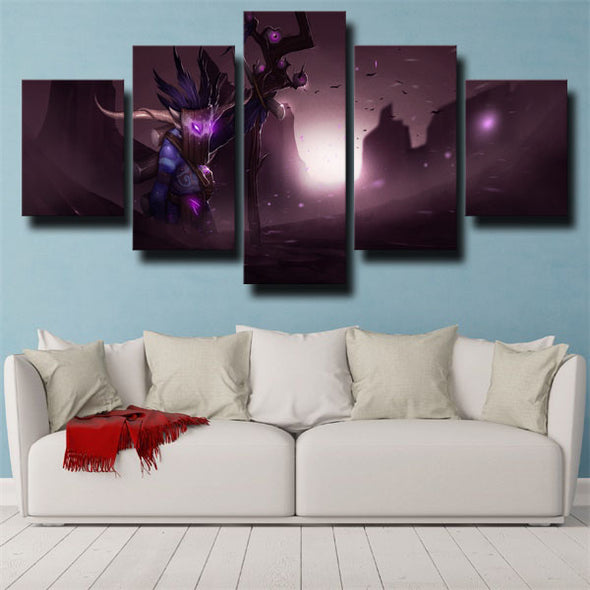 5 panel canvas art framed prints DOTA 2 Witch Doctor wall decor-1487 (2)
