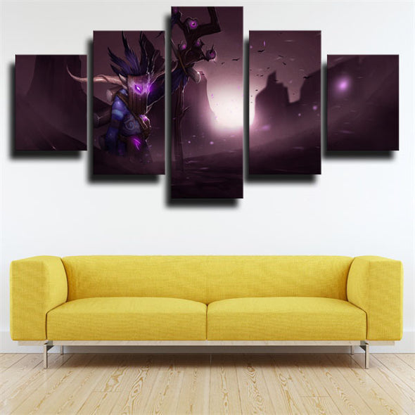 5 panel canvas art framed prints DOTA 2 Witch Doctor wall decor-1487 (3)