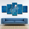 5 panel canvas art framed prints Dodgers Blue sky decor picture-4007 (4)