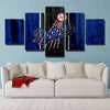 5 panel canvas art framed prints Dodgers Steel will live room decor-40015 (3)