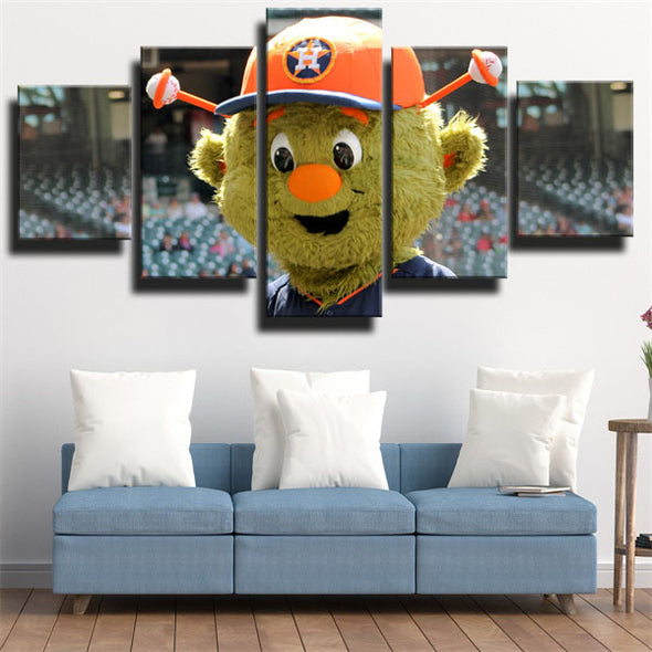 5 panel canvas art framed prints HA team  mascot home decor-1207 (3)