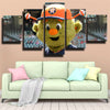 5 panel canvas art framed prints HA team  mascot home decor-1207 (4)
