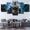 5 panel canvas art framed prints Halo Master Chief decor picture-1508 (2)