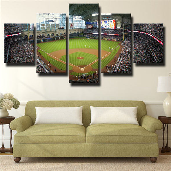 5 panel canvas art framed prints Houston Astros home decor picture-1206 (1)