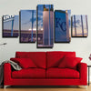 5 panel canvas art framed prints Kansas City Royals logo  wall picture1201 (2)