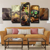 5 panel canvas art framed prints LOL Heimerdinger live room decor-1200 (2)